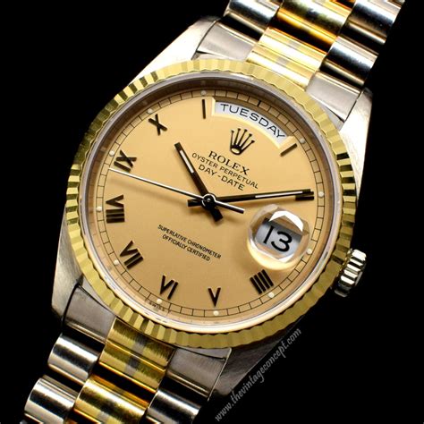 2 tone day date rolex.